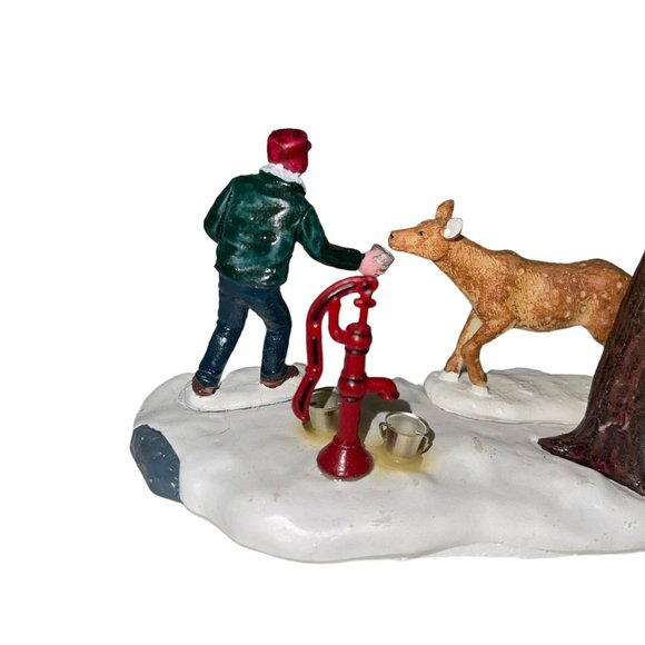 Rare Lemax Sharing Partage 73301 Christmas Village Accessory Table Accent Deer - Picture 7 of 11